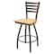 Holland Bar Stool Co 30" Swivel Bar Stool, Brnz Finish, Nat Oak Seat X410 - alternate 1